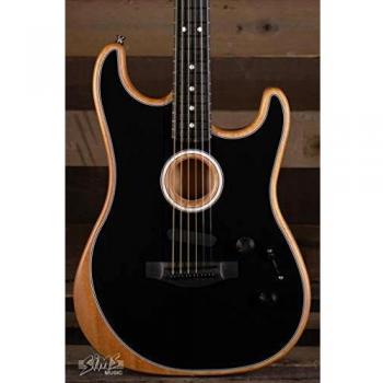 Fender American Acoustasonic Stratocaster Black with Ebony Fingerboard