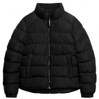 Chaqueta Acolchada Deportiva Superdry Negra para Hombre (Tamaño S, Poliéster Reciclado)