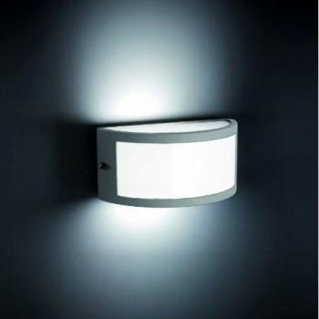 Faro Barcelona 70696 - NEGUS Aplique, 60W, aluminio y difusor policarbonato opal, color gris
