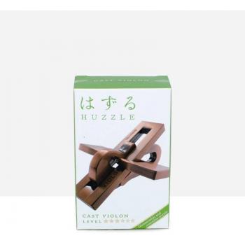Rompecabezas Huzzle Cast Violon - Tipo: Rompecabezas de metal, Nivel de dificultad: L3, Diseño en forma de violín, Material: Metal resistente, Estilo artístico y desafiante