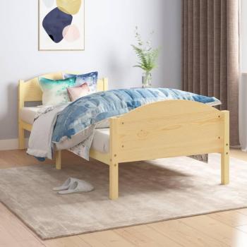 Cama solar sin colchón 100x200 cm en madera maciza de pino