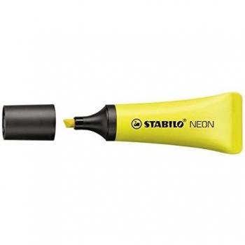 Stabilo Marcador Fluorescente Neon, amarillo