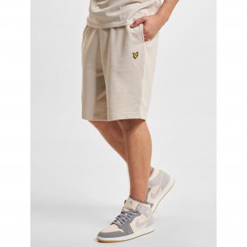 Lyle & Scott Men's Casual Printed Sweat Shorts - Grey/Tan/Beige, Size: 2XL/XXL