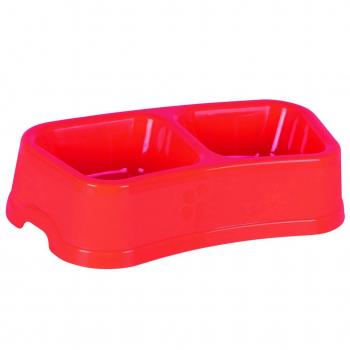 Comedero Doble Mediano para Mascotas DEM 33x18x7.5cm
