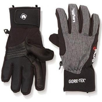 Level Handschuh Force Gore-Tex - Guantes de esquí para hombre, color negro, talla 8