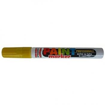 Marcador Permanente de Pintura Amarillo 10 ml - Resistente para Madera, Metal, Plástico y Cartón