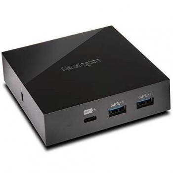 Kensington K38260EU SD2000P USA-C y USB 3.0 Universal, Minireplicador con DisplayPort++ y Salidas HDMI, 2 USB 3,0 y 1 USB-C, 60W de Batería, Funciona con Monitor 4K