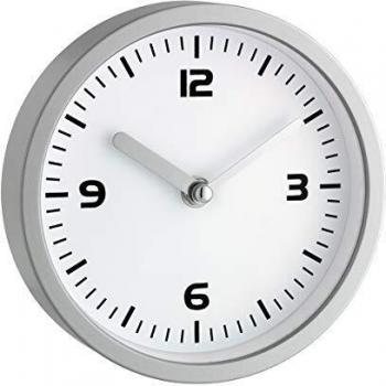 TFA Reloj de Pared con ventosas para baño y Cocina de 165 mm