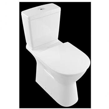 Inodoro Villeroy & Boch O.novo sin borde con asiento, salida horizontal, 360x710mm