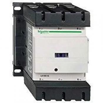 Contactor Schneider Electric TeSys D LC1D115B7, 3 polos, 1NA/1NC, 115A, bobina de 24V AC, frecuencia de 50/60Hz