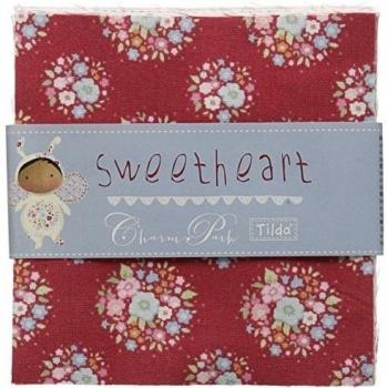 Tilda patchwork corazones para pulsera unidades Juego de 42 piezas 12,5 cm x 12,5 cm acolchado unidades