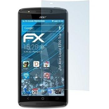 atFoliX Lámina Protectora de Pantalla Compatible con Acer Liquid E700 Trio Película Protectora, Ultra Transparente FX Lámina Protectora