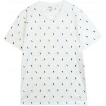 Polo Ralph Lauren Men's White Logo Cotton Short Sleeve Sleep T-Shirt, Size Large