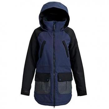 Burton Prowess Snowboard Chaqueta, otoño/Invierno, Mujer, Color Mood Indigo/Denim/True Black, tamaño Extra-Small