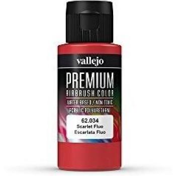 Vallejo - Premium Pintura Acrílica, Escarlata Fluorescente