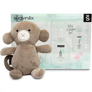 Suavinex, Set regalo recién nacido Baby Cologne 100ml + Peluche + Baby cologne 50ml formato viaje de regalo