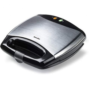 Breville Sandwichera | Sandwich/Panini Press & Toastie Maker | 4 rebanadas | Acero inoxidable [VST051X]