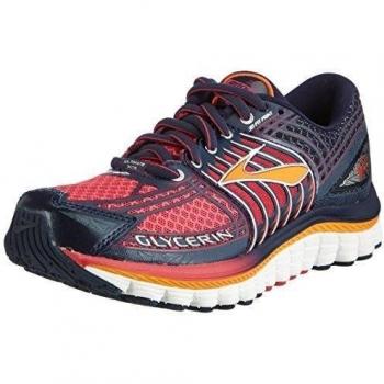 Brooks Glycerin 12 - Zapatos para correr para mujer, color rot/schwarz/orange 646, talla 35.5