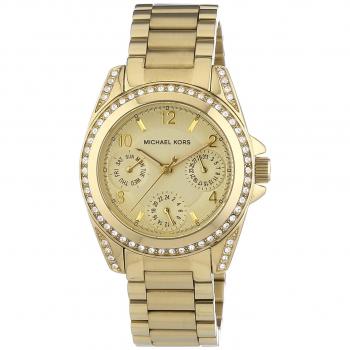 Michael Kors MK5639 Women's Watch Analogue Quartz Luminous Hands-Free Gold-Plated Stainless Steel Bracelet