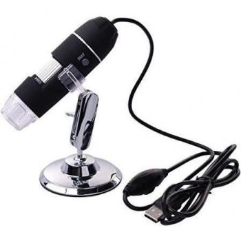 Xcsource TE71 - Microscopio Digital, Endoscopio, Lupa, Cámara de Vídeo de PC, 20 x - 800 x, 8 LEDs, Puerto USB, con soporte TE71.