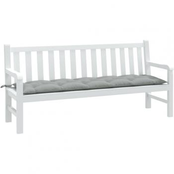 Cojín para banco de jardín Tela Gris Claro 180x50x7cm