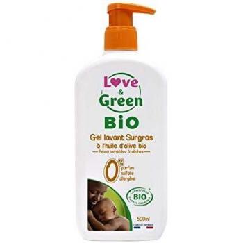 Love & Green Organic Surgras Cleansing Gel for Sensitive and Dry Skin 500ml