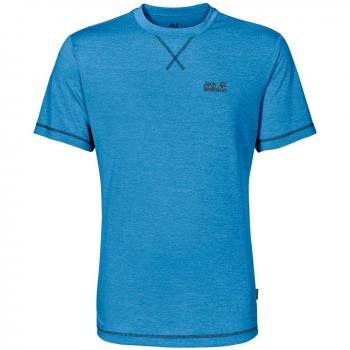 Jack Wolfskin – Camiseta Cross Trail T, hombre, color azul, tamaño extra-large