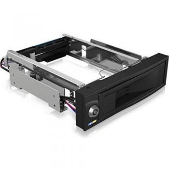 ICY BOX IB-167SSK Caja de disco duro (HDD) Negro 3.5 con chasis intercambiable y conexión USB 3.0