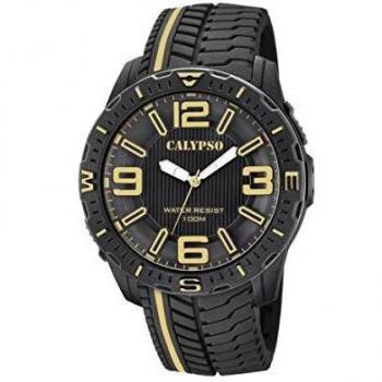 Calypso Watches Mens Analogue Classic Quartz Watch with Plastic Strap K5762/6