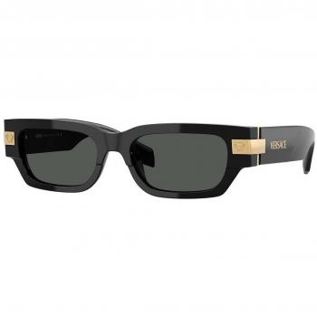 Versace VE4465F Asian Fit Black Men's Sunglasses 53mm