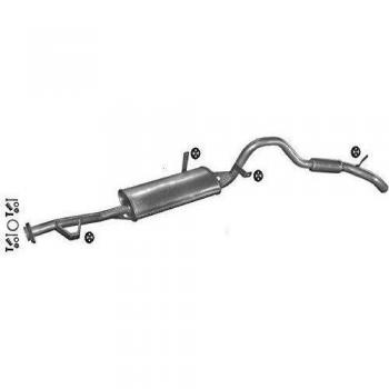 ETS-EXHAUST 51812 Silencioso Trasero + el kit de montaje completo para SUZUKI VITARA 1.6 4X4 75/79/95/80hp 1991-1995