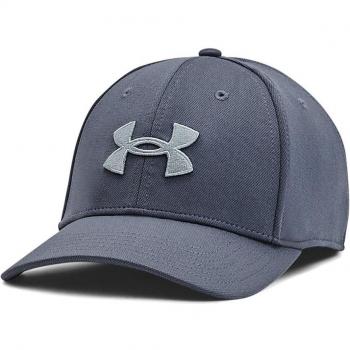 Under Armour Men's Blitzing Cap - Downpour Gray / Harbor Blue, Multi-Sport Polyester Baseball Hat