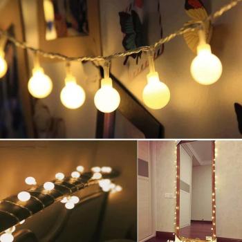 50 LED Cadena de Luces con Manda a Distancia 8 Modos Luces Decorativas, Luzuréa Guirnaldas Luminosas para Exterior,Interior, Jardines, Casas, Boda, Fiesta de Navidad