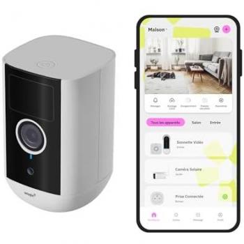 Cámara de Vigilancia Inalámbrica OMAJIN by Netatmo 2K, Visión 140°, IP65, Detección de Movimiento, Audio Bidireccional, 64GB MicroSD y Nube