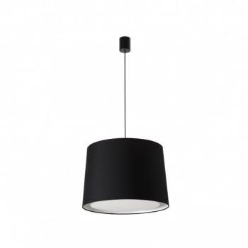 Lámpara colgante Faro Barcelona Conga 64315-56, color negro, material acero, longitud de cable 205,2 cm