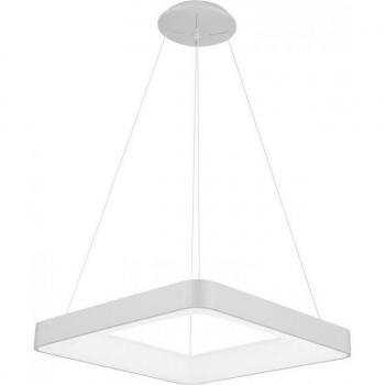 Lámpara colgante moderna Giacinto blanca, tipo LED, color blanco cálido 3000K, 2750lm, regulable