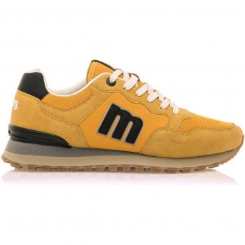 Zapatillas deportivas MTNG Porlandos amarillas para hombre con cierre de cordones y puntera redonda
