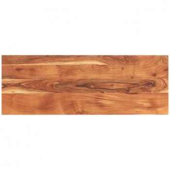 Mesa rectangular de madera maciza de acacia 140x60x3,8 cm