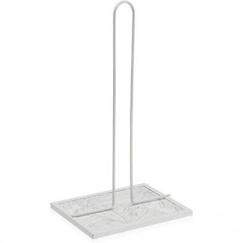 Portarrollos de Papel de Cocina Versa Palmera Metal Acero Madera MDF 16,5 x 31 x 13 cm