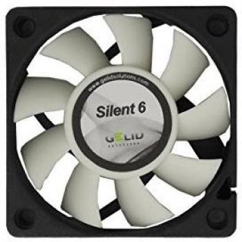 Gelid Solutions Silent 6 – 3-Pin fan of 60mm for Standard Case | Silent Operation | Optimized Fan Blades | High Airflow & High Static Pressure.