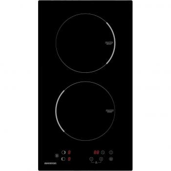 Placa de Inducción Infiniton IND-230N 3800W 2 Zonas 9 Niveles Control Táctil Acabado Crystal Black 28,8 cm