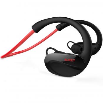 AUKEY Auriculares Deportes Bluetooth 4.1 Inalámbrico Estéreo Con Micrófono Resistente al Sudor para iPhone, iPad, LG, Samsung y Otros Teléfonos Móviles