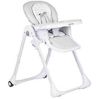 Trona multiposiciones Plastimyr Twinkle gris, polipiel con colchoneta, asiento reclinable en 3 posiciones, plegable, para bebé, ideal para comer