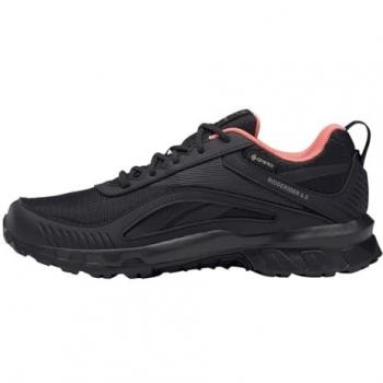 Reebok Zapatillas de Trail Running Ridgerider 6 Goretex, Zapatillas de Deporte Mujer, Core Black/Twisted Coral/Tech Metallic, 35 EU