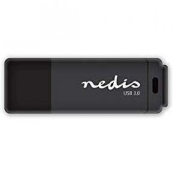 NEDIS Unidad Flash Unidad Flash USB 3.0 | 64 GB | Lectura a 80 Mbps/Escritura a 10 Mbps | Negro 128 GB