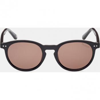 Skechers Men's Round Polarized Sunglasses - Black, SE6275 01H 140mm
