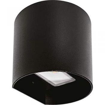 Aplique Exterior 8w 6500k Sabor Negro Ip54