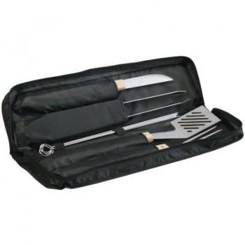 Kit de Accesorios para Barbacoa con Estuche de Tela, 5 Piezas