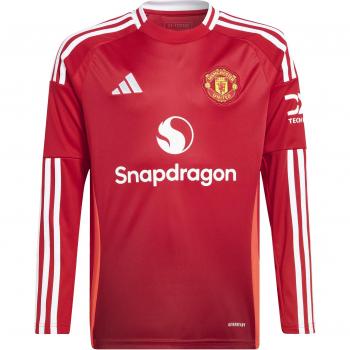 Adidas Manchester United Kids Long Sleeve Home Jersey 2024-25