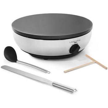 Crêpière Profesional de Hierro Fundido 40 cm, 3000 W, Acero Inoxidable - Lagrange 209003
